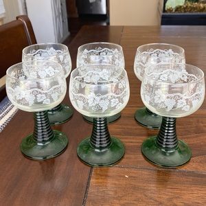 1950’s Vintage Rare Conqac Whiskey Glass Sifters